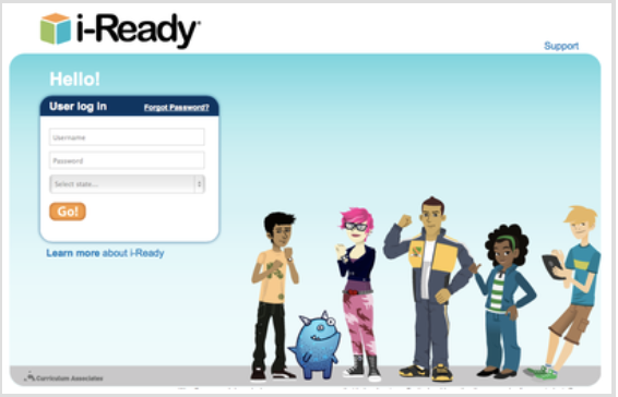 Students must access i-Ready through Clever.